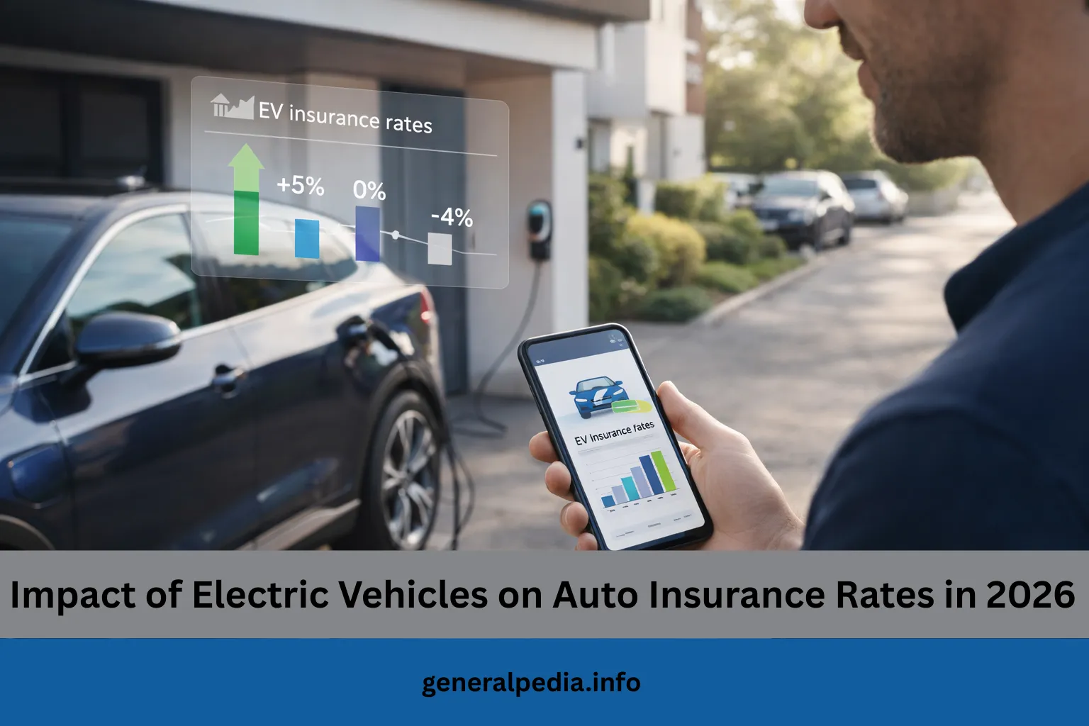 An image of EV infographic Impact of Electric Vehicles on Auto Insurance Rates in 2026
